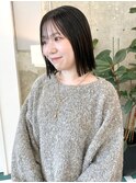 顎下2センチボブ×地毛風カラー