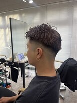 アジールヘア 所沢プロペ通り店(agir hair) ベリーショートダークアッシュブラックシルバーメンズカット所沢