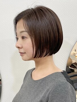 メモリーズ 表参道(Memories) 白髪ぼかし/ひし形/癖毛/大人ショートボブ/60代50代40代