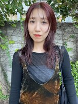 フェンヘアーアイス 中目黒(Fen.hair ici)&nbsp;20代30代暖色系カラーチェリーレッドウェーブヘア