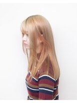 ルプラ ブリリアント(le-pla brilliant)&nbsp;ダブルカラー/ベージュ/オレンジ/インナーカラー/レイヤーカット