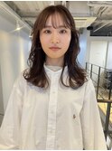 大人ガーリー大人美人透明感ニュアンスカラーくすみブラウン