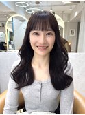 イメチェン外ハネボブ美髪ワイドバングレイヤー縮毛矯正/恵比寿