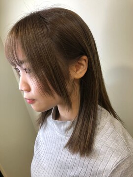 ジーナ 船橋(Zina) 髪質改善＊ロングレイヤーグレーベージュ＊美髪【Zina船橋】