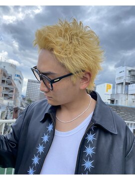 アクロ(ACRO) 広島メンズ/スパイキーショート/短髪/ブロンドカラー