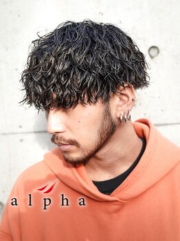 アルファ 新宿(alpha)の写真/新宿No.1メンズサロン◎[men's/メンズカット/眉毛/フェザーパーマ/パーマ/ダウンパーマ/学割] 