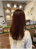 レイヤーカットオレンジ系カラー