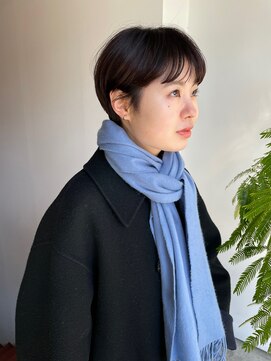 フェンヘアーアイス 中目黒(Fen.hair ici) 20代30代ショートマッシュココアブラウン小顔丸み
