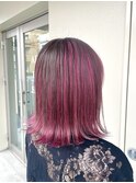 アンブレラカラー ピンク ケアブリーチ 宇都宮