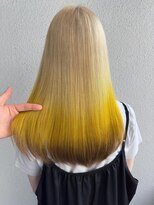 グリンバイアルティナ 八王子店(Grin by artina)&nbsp;エンドカラー_エンドカラーイエロー_毛先カラー