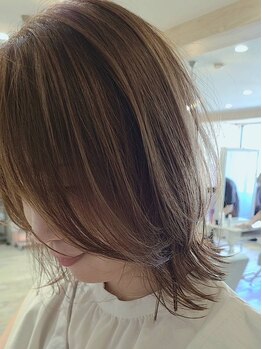 リタッチ/ブラウン系/ベージュ系/グレージュ系/ハイライト/白髪ぼかし/バレイヤージュ...楽しんで欲しい♪