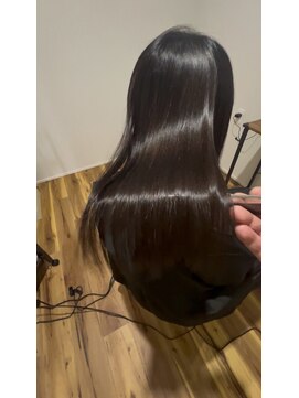 縮毛矯正　髪質改善