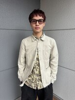 ヘアーアイストゥーレ(HAIR ICI TRE)&nbsp;メンズブリーチなしレッドカラーナードショート