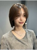 顎下2センチの外はねパツッとボブ/レイヤーあり/