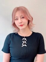 ラピス 渋谷本店(Lapis)&nbsp;シアーピンク/ピンクベージュ/韓国ボブ/韓国レイヤー/髪質改善