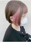 ピンクインナーカラー 担当近森