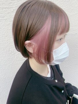 ジィップクリニカ(Zip clinica) ピンクインナーカラー 担当近森