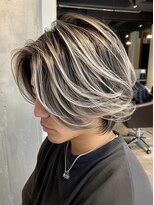 ネハス 名古屋栄店(nehus.) 学割ブリーチハイライト髪質改善ダブルカラーレイヤーカット