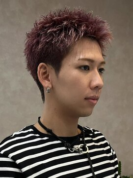 エルマーク 京都駅前(L-MARK) スパイキーショート/アップバング/ツーブロック/メンズ/眉毛