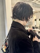 フィルムス 表参道(FILMS)&nbsp;ラテグレージュ顔周りレイヤーボブ韓国巻き結べるレイヤーカット