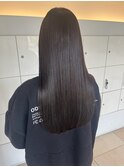 ストレートパーマ×ノーレイヤーロング