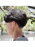 センターパート/テーパーフェード