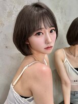 ロンドイディールバンダイ 新潟万代(Lond ideal)&nbsp;ショートボブケアブリーチダブルカラーミニボブハイトーンカラー