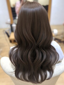 バイオレットジェム(Violet`jem) グレージュロングレイヤーカットモカベージュ透明感KA-142