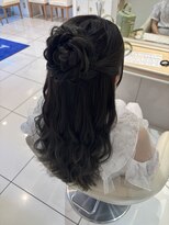 アッシュ たまプラーザ店(Ash) 編み込み/お花ハーフアップ