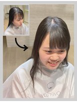 オーバーレイ(Overlay)&nbsp;自然に仕上がる縮毛矯正【施術例】〔自由が丘〕〔縮毛矯正〕