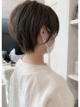 キャアリー(Caary) 福山市　人気キャアリー丸みショートボブ　オリーブグレージュ