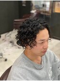 外国人風スパイラルパーマ