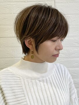 ロンドブルーム 天神大名店(Lond Bloom) ミルクティベージュカラーミニボブ大人ショートボブショート