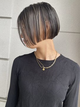 ランデブ リアン(Rendez-Vous lien) ミニボブ×インナーカラー