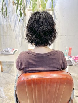 コンビネーション(combination) パーマスタイル ミニボブパーマ ダメージレスパーマ