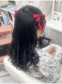 ガーリースタイル/心斎橋/ヘアメ/セットサロン