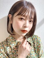 サンド 名古屋(sand)&nbsp;ボブ/レイヤーカット/髪質改善/ウェットヘア/オリーブベージュ