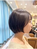 黒髪ボブルフネビージュ小顔ワンレンスペインカール大宮