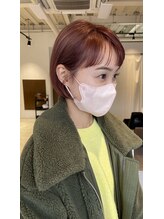 グロー(glow) ミニボブ×カシスピンク