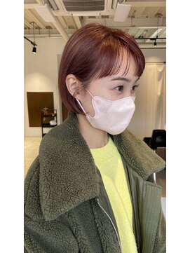 グロー(glow) ミニボブ×カシスピンク