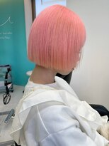 ユー イケブクロ(u Ikebukuro)&nbsp;ボブ/ピンク/サクラピンク/春色/切りっぱなし/トリプルカラー