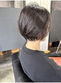 丸いショートボブ