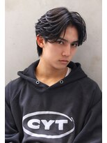 ブラン 梅田(Blanc) 【Blanc】センターパート_メンズカット_フェザーパーマ