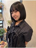 ぱつっとボブ