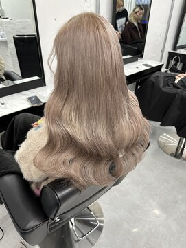 ウィステル(wistell) 暖色ミルクティー！ブリーチ2回エクステ60枚