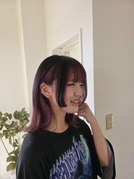 ピュア ハーツ 西尾店(Pure Hearts) くびれヘア/アプリコットオレンジ/ハイライトカラー/西尾