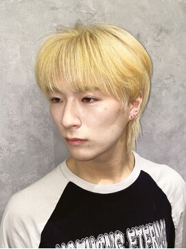 リン モアナバイヘッドライト 武蔵小杉2号店(lynn Moana by HEADLIGHT) メンズ韓国ヘア　ブロンドヘア　デザインカラー