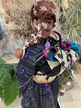 編みおろしスタイル