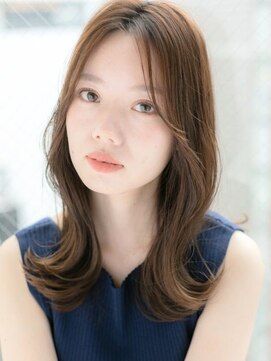 ローマ ギンザ(ROMA Ginza) くびれレイヤーセミロング30代40代/コテ巻き風デジタルパーマ