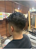 MEN’S HAIR/波巻きツイストスパイラル/リバースセンターパート